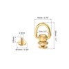 sourcing map 2Pcs Brass Rivets Stud Screw, 13mm Solid Brass