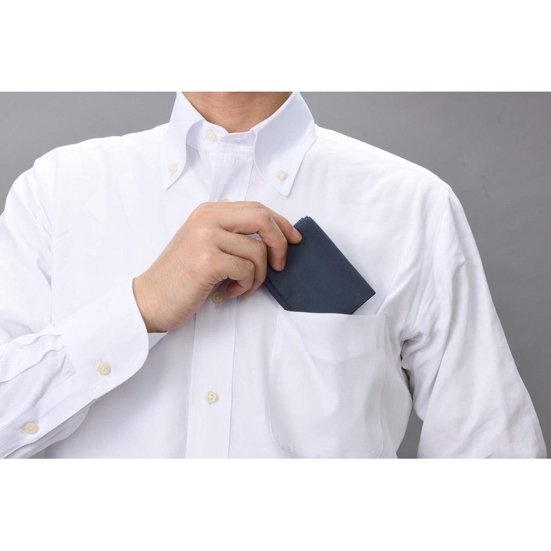 MOTTERU MO-1108-006 Pocket Square Bag, Navy