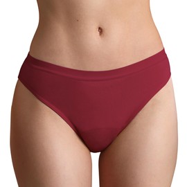 REELINDRY Leak Proof Incontinence Underwear for Women Bladder Control 2.0 oz Absorbent Ladies Panties Washable 1 Pack (Wine Red, XL)