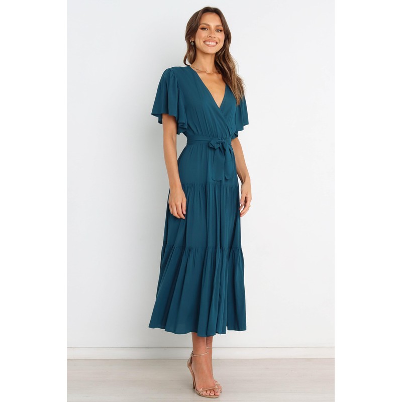 Petal & Pup Women's Barker Dress, Teal, Medium