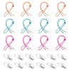 PLLDVEFD 12-Piece Adjustable Lanyard, Equipped With 12-Piece Metal Clips, Elastic