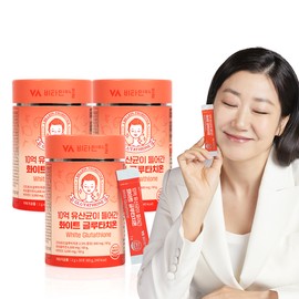Vitamin Village White Glutathione with 1 billion lactic acid bacteria 30 sachets, 3 packs / 비타민마을 10억 유산균이 들어간 화이트 글루타치온 30포, 3개
