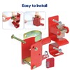 GUSUHAWK S16100500 One Way Lockable Gate Latch with 4-Digit Combination