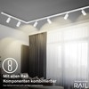 BRILONER - Rail System Rail Pendant Light, Combinable, Accessories, Tracklight,