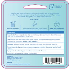 MOXĒ Extra Strength Nasal Inhaler Variety Pack | 5 Powerful Aromatherapy Blends for Sinus Relief, Clarity & Refreshing Energy | Spearmint, Cinnamint, Menthol, Peppermint Mocha & Wintermint