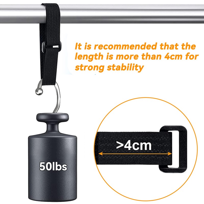 OljezziYa 20Ft x 1" Adjustable Cable Straps with 30 Buckles,