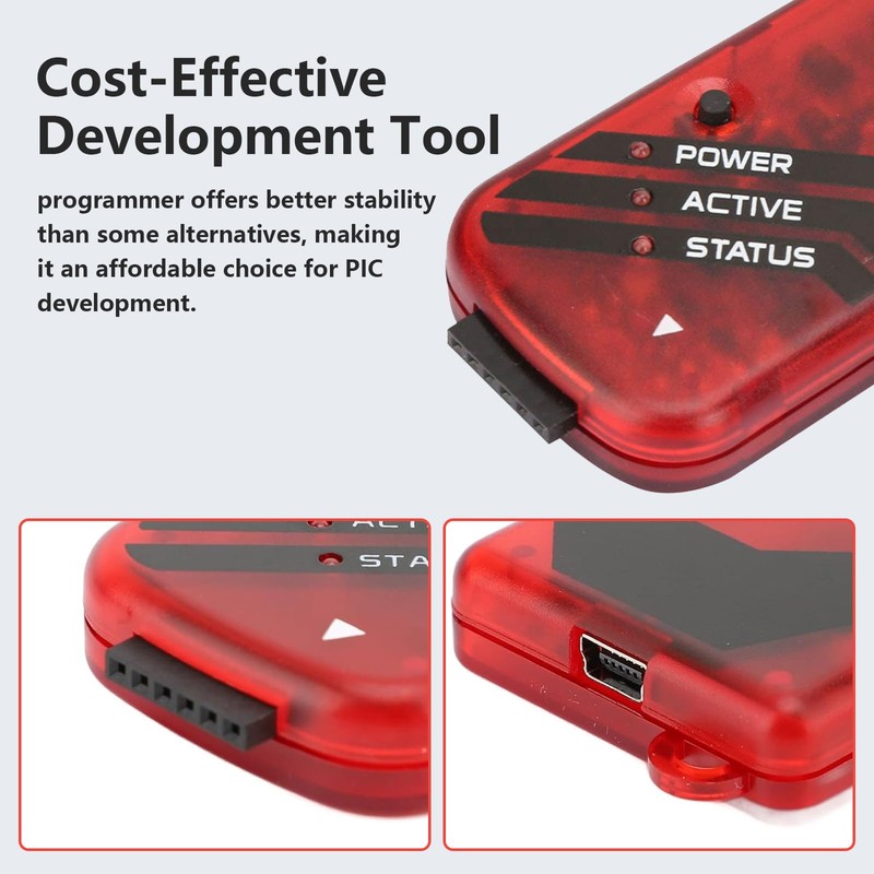 Luatoxry PICkit 3 Programmer Seat, Multifunctional Programmer Emulator Controller with