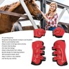 Horse Hind Leg Gaiters Non-Slip Prevents Heat Build-Up Fetlock Gaiters