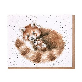 Wrendale Designs Greeting Card - TREE HUGGER (Red Pandas)