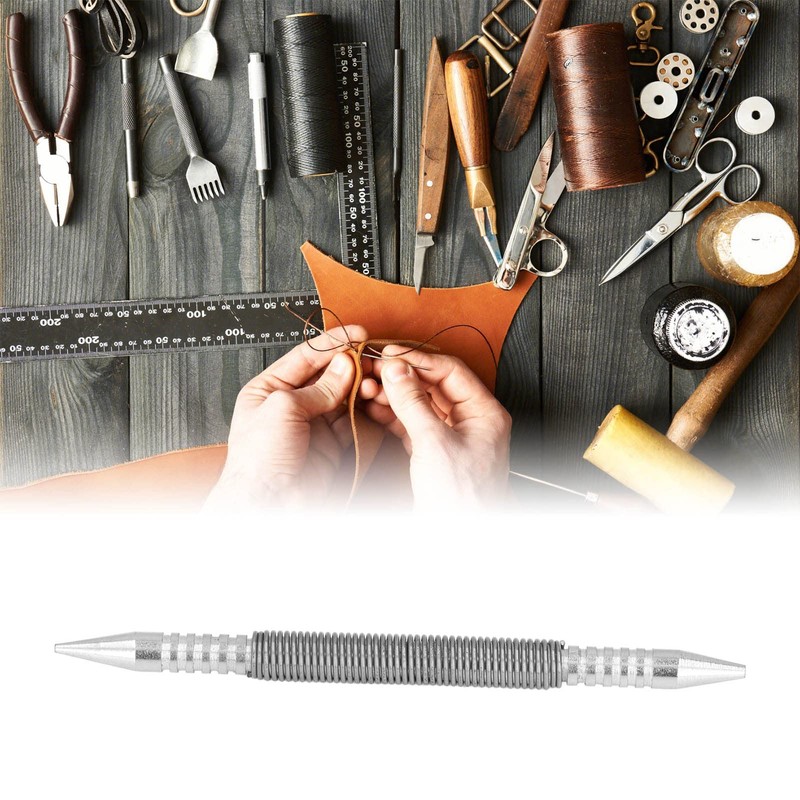 Spring Nail Punch, Metal Double Head Nail Head Setter Spring
