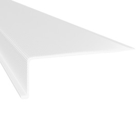 KASTLITE Linear Under Cabinet Light Cover Replacement | White Ribbed Acrylic Undercabinet Lens Diffuser | 36" L x 2-3/4"W x 15/16" H | Under Counter Lights for Kitchen, Bathroom & Vanity | Shape D