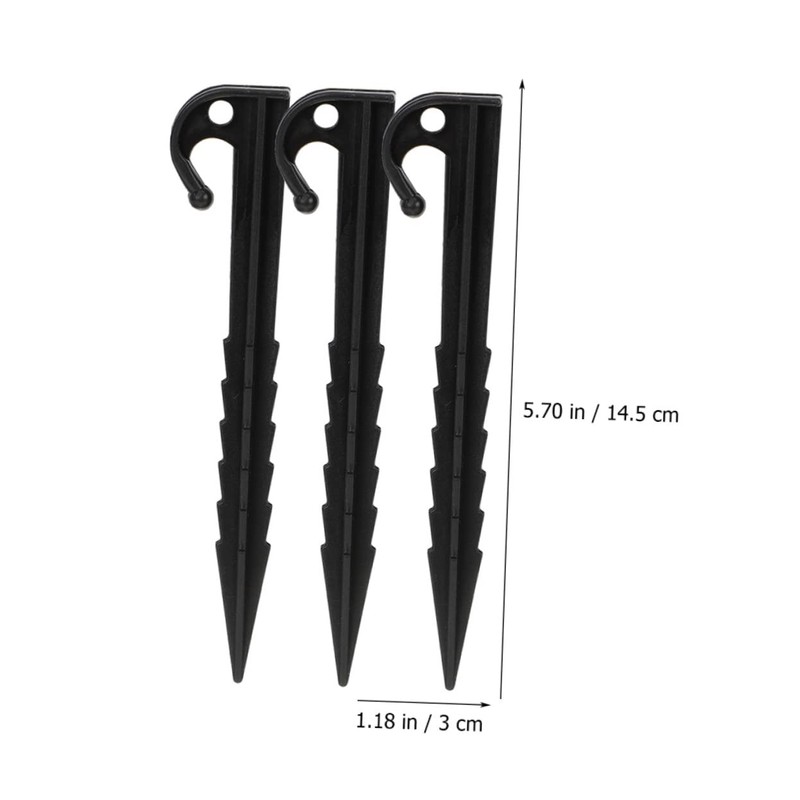 KOMBIUDA 50pcs Heavy Duty Camping Stakes Outdoor Tent Pegs Ends