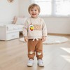 DSOKUHIB Thanksgiving Baby Boy Outfits Toddler Turkey Letters Long Sleeve