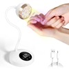 AORAEM UV Nail Lamp, LED Auto Sensor Yellow Light Gooseneck