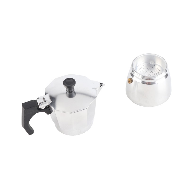 Stovetop Coffee Maker Coffee Boiler Pot Aluminum Octagonal Shape for