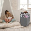 TECHMILLY Pop Up Foldable Laundry Basket, Mesh Laundry Hamper with