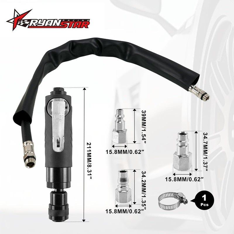 RYANSTAR RACING Tire Repair Set Includes 2500rpm Low Speed Air