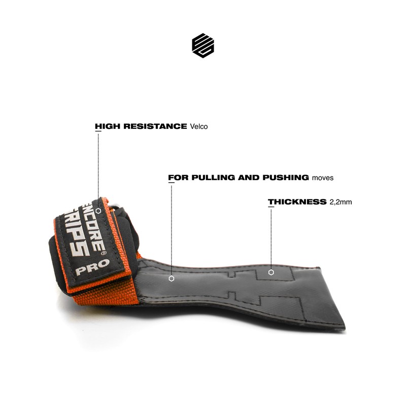 Encore Grips® Lifting Straps for Strength Training, Fitness, Bodybuilding, Weight