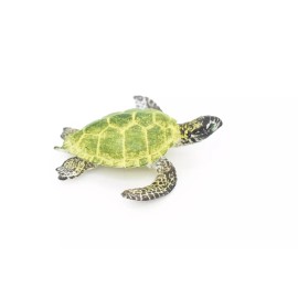 K&M Sea Turtle Toy, Green, Model, Animal, Hand Painted Figurine 4" CH055 BB78
