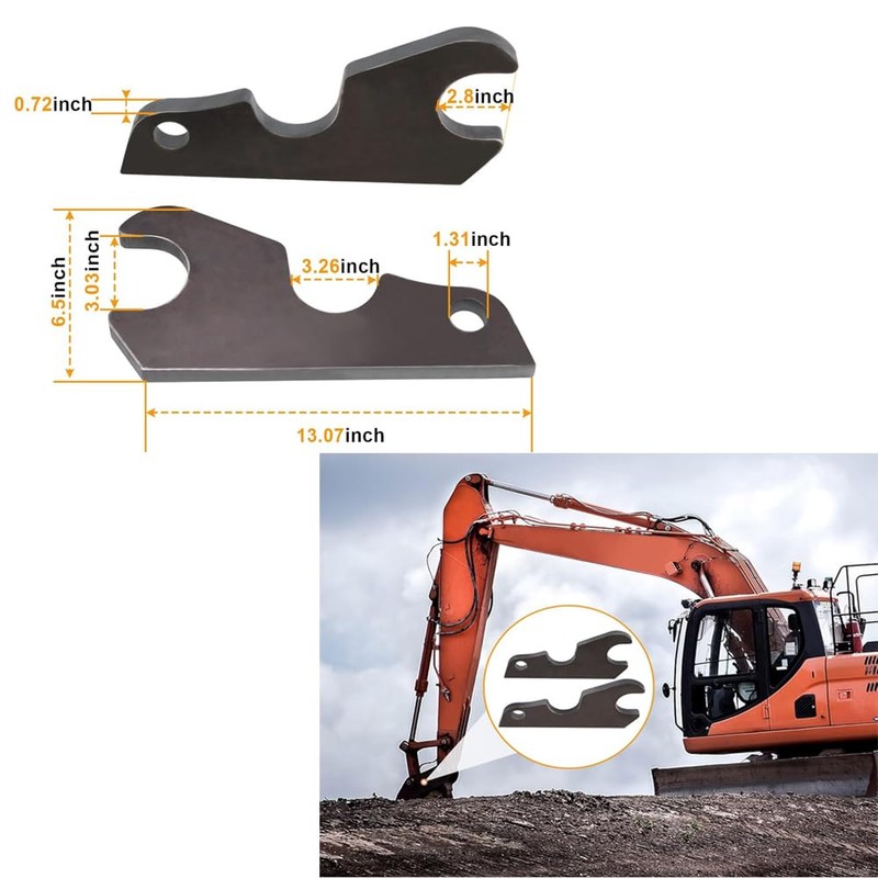 Quick Attach Ears for Kubota Excavators KX040, KX71, KX91, KX121,