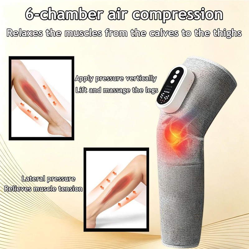 Cordless Leg & Knee Relaxation Massager, Air Compression Massage Wrap