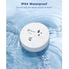 Geevon 4 Pack Water Leak Detectors, 100dB Water Sensor Alarms