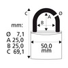 Sterling APL052P APL 50mm Aluminium Padlock-Supplied in 2 Bright Colours,