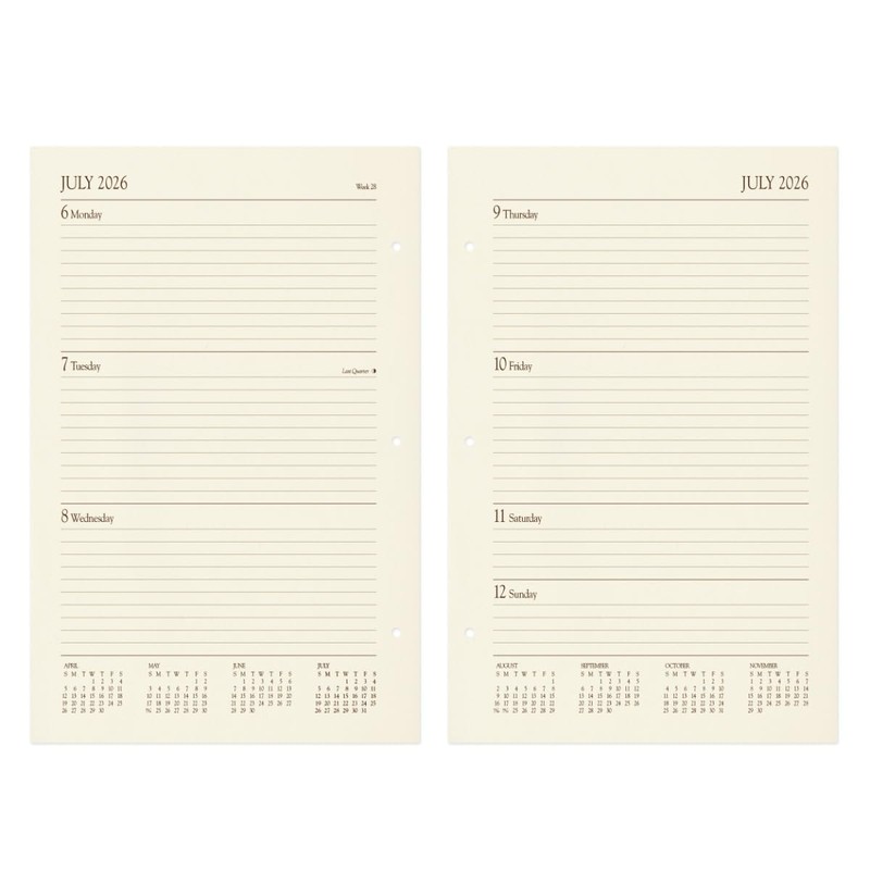 Gallery Leather Ring-Bound Planner 2026 - Camden Violet - 9x7"