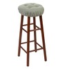 Klear Vu Omega Gripper Non-Slip Tufted Barstool Cushions, 4 Pack,