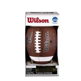 WILSON Wilson NCAA Supreme Composite Leather Football w/ Pump & Tee - Junior Size, Brown