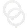 2Pcs Rubber Seals for Glass Jars, 3.75" Silicone Replacement Gasket