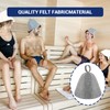 Sauna Hat, 2 Pcs Infrared Sauna Caps, Wool Sauna Hats