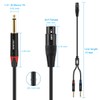 JOLGOO XLR Female to Dual 1/4" TS Mono Y Splitter