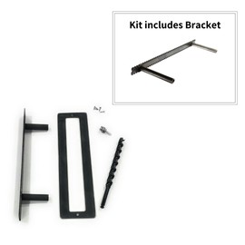 Heavy Duty Metal Floating Shelf Bracket with Install kit. Mounting Locations Every Half inch (16 inch with Build Kit)