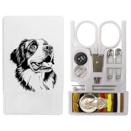 'St Bernard Dog Portrait' Mini Travel Sewing Kit (SE00037426)