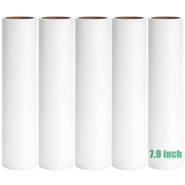 7.9 inch Lint Roller Refills Only, Extra Sticky Tape Roller Replacement Refills for Large Surface Lint Roller 7.9'' Width, Pet Hair Remover Sticky Roller Refills 5 Pack, Total 300 Sheets (7.9'' Wide)