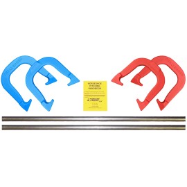 Thoroughbred Challenger Highly Durable Pro Pitching Horseshoes- Game Set,  Made in USA