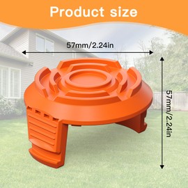 3 Pack Trimmer Replacement Spool Cap Cover for Worx,Compatible for Worx Weed Eater