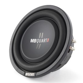 MB Quart DS1-204 8 Inch 400 Watt MAX 200 Watt RMS 4 Ohm Dual Voice Coil, Shallow Slim Subwoofer Speaker Pair for Car Audio Sound System