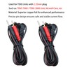 4 Packs TENS Lead Wires Replacement with Upgraded Durability Compatible