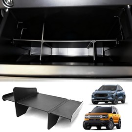 JLQP Upgrade Glove Box Dividers Organizer for Ford Bronco Sport 2021-2026/Ford Escape 2020-2026 Accessories,Car Glove Box Organizer Divide Space ABS Storage Classification Accessories