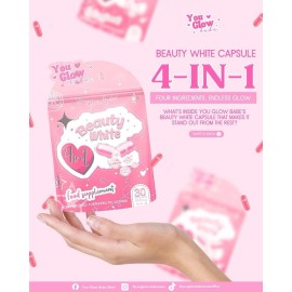 You Glow Babe 2Pack /You Glow Babe BEAUTY WHITE Glutathione Capsules, Japan Formula 30 count