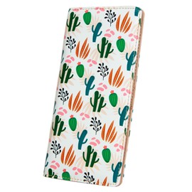 AIRMORS Wallet Women Leather Credit Card Holder with RFID Blocking Large Capacity Slim zipper Wallets for Men Minimalist Coin Purse long clutch wallet, Cactus, Rfid Wallet