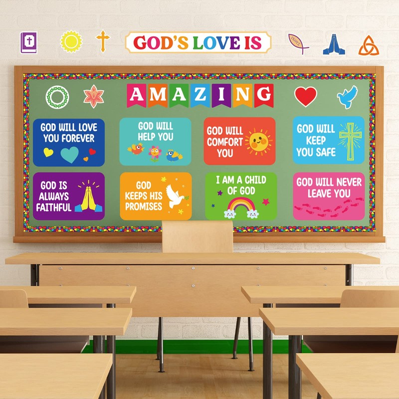 God's Love is Amazing Christian Bulletin Board Decorations Religious Classroom