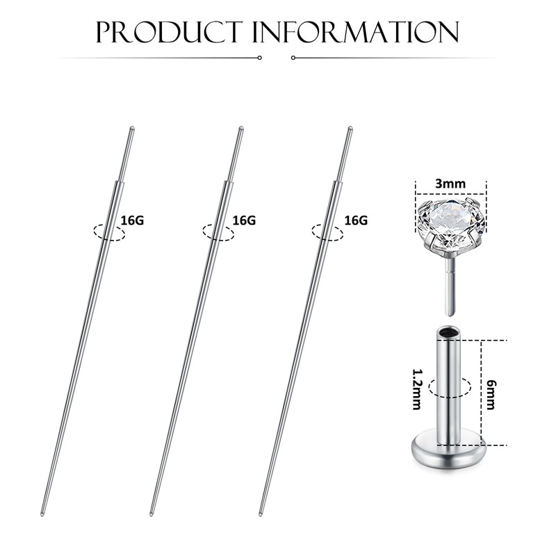 WillTen Piercing Insertion Aid Interchangeable Aid for Change, Insertion Tool,