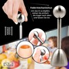 OpZack 1 x premium egg topper made of high-quality stainless