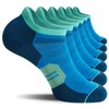 CelerSport 6 Pack Men's Running Ankle Socks with Cushion, Low
