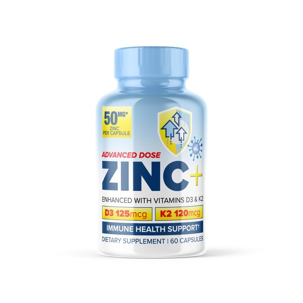 Zinc Picolinate 50mg with Vitamin K2 MK-7 + Vitamin D3