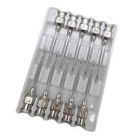 Veterinary Needles Cattle Needle Poultry Injection Needles Suitable for Chickens,Geese,Pigs,Sheep,Horses,Pigeons,Etc (#14X25)
