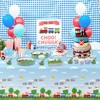 APOWBLS Train Birthday Party Supplies Tablecloth, Disposable Train Birthday Decorations